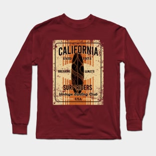 Vintage california surf riders Long Sleeve T-Shirt